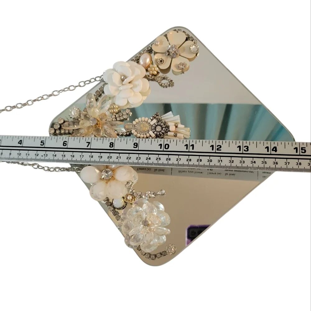 Decorative Mirror with Jewel Accents
